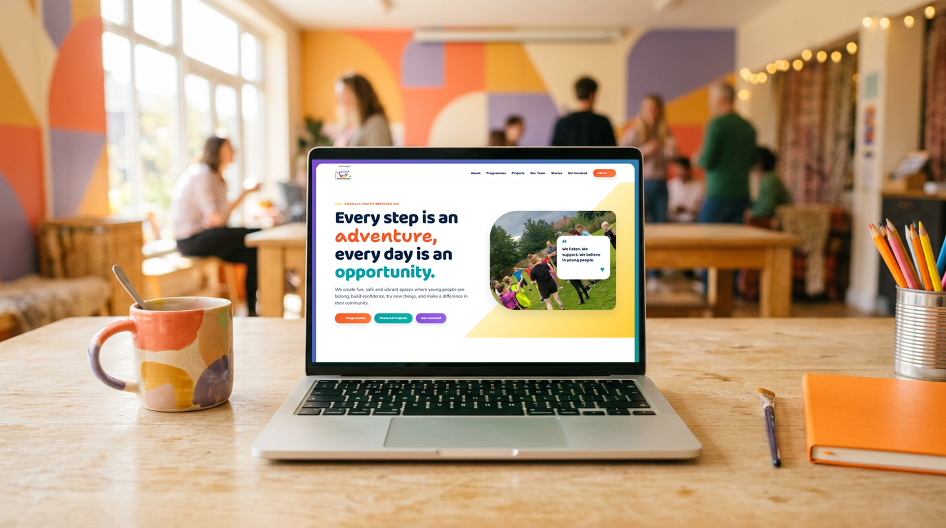 Auxillia Youth Services — hero visual