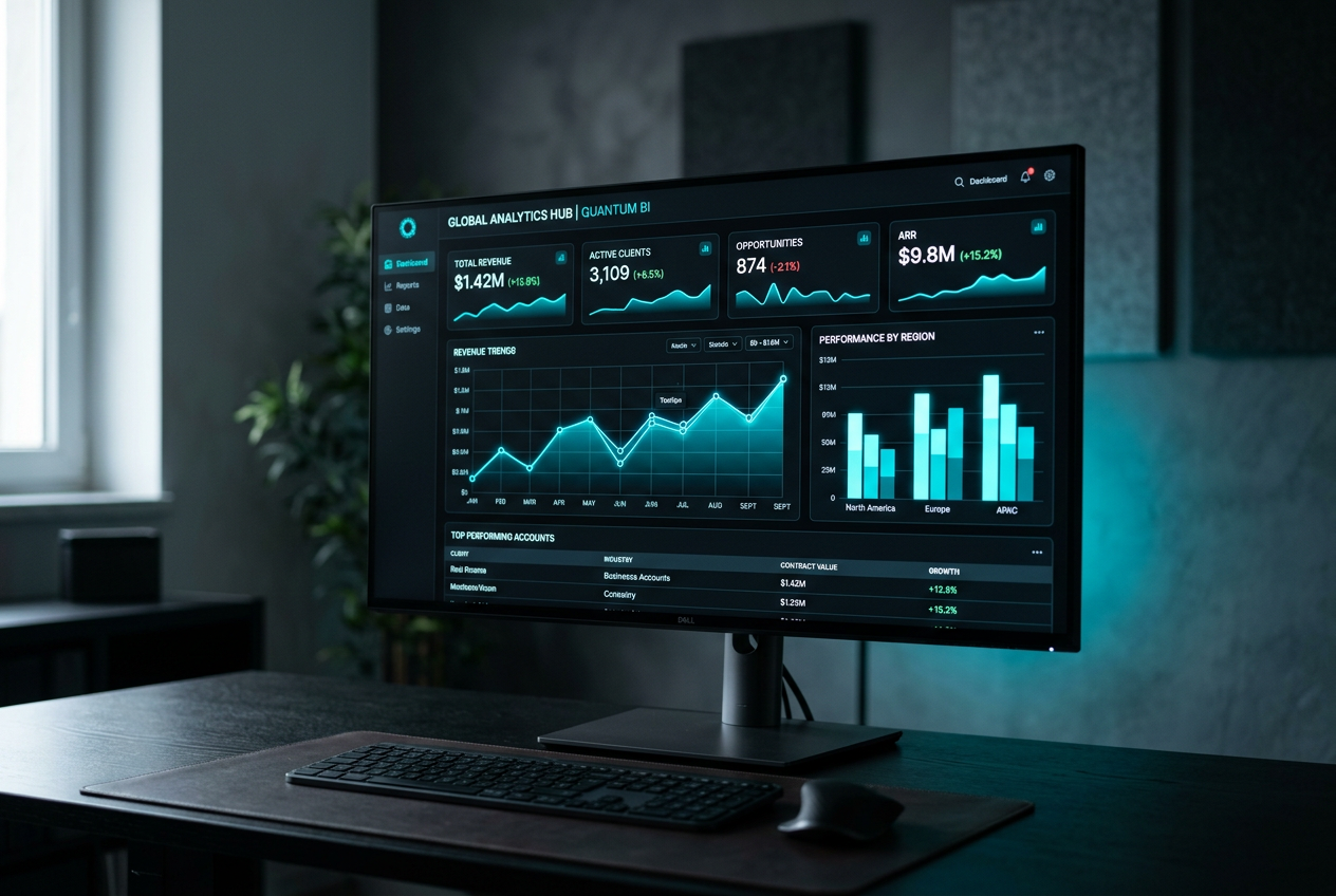 Quanta Analytics — hero visual
